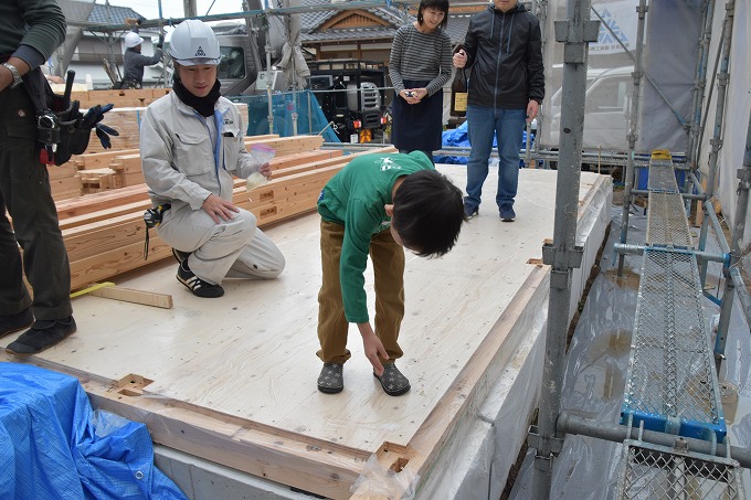 「福岡市西区千里01」注文住宅現場リポート⑤【上棟式】
