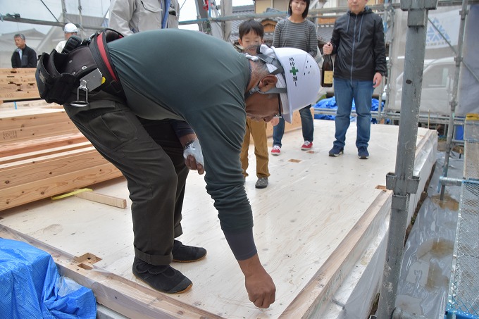 「福岡市西区千里01」注文住宅現場リポート⑤【上棟式】