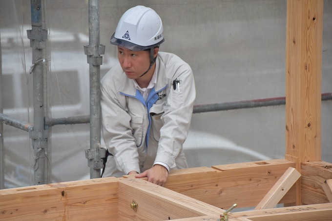 福岡市西区千里01　注文住宅建築現場リポート⑤　～上棟式～