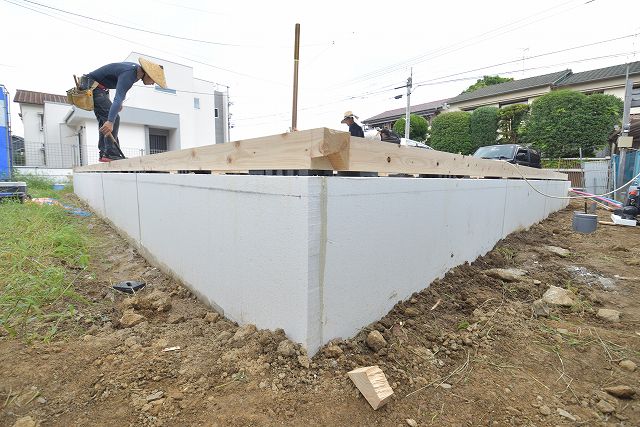 「福岡市東区06」注文住宅現場リポート③【土台敷】