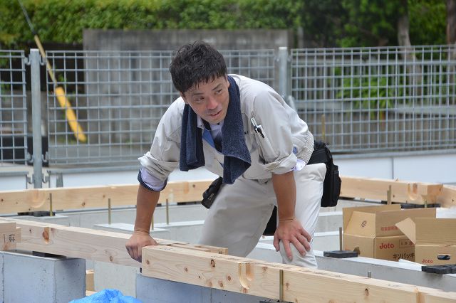 「福岡市東区06」注文住宅現場リポート③【土台敷】