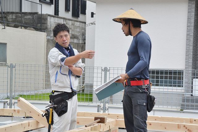 福岡市東区06　注文住宅建築現場リポート③　～土台敷～