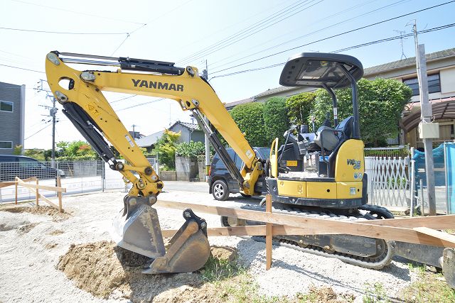 「福岡市東区06」注文住宅現場リポート②【基礎工事】【遣り方】