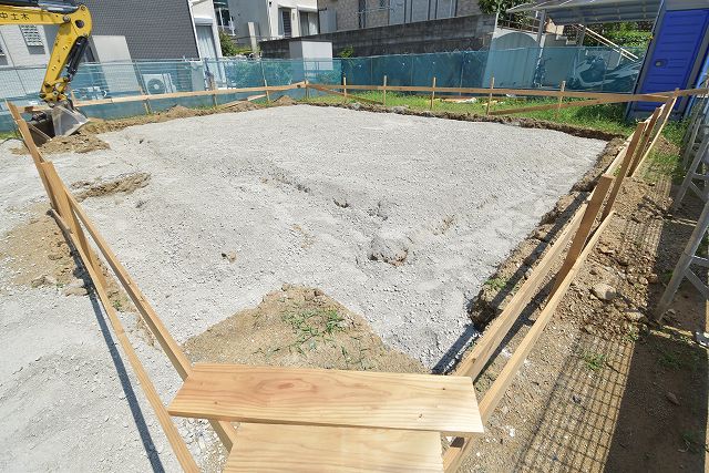 「福岡市東区06」注文住宅現場リポート②【基礎工事】【遣り方】
