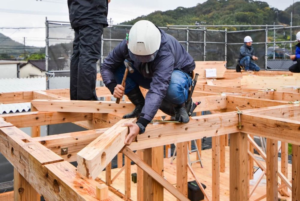 福岡県古賀市07　注文住宅建築現場リポート③　～上棟式～