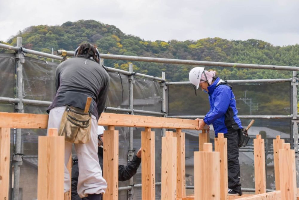 福岡県古賀市07　注文住宅建築現場リポート③　～上棟式～