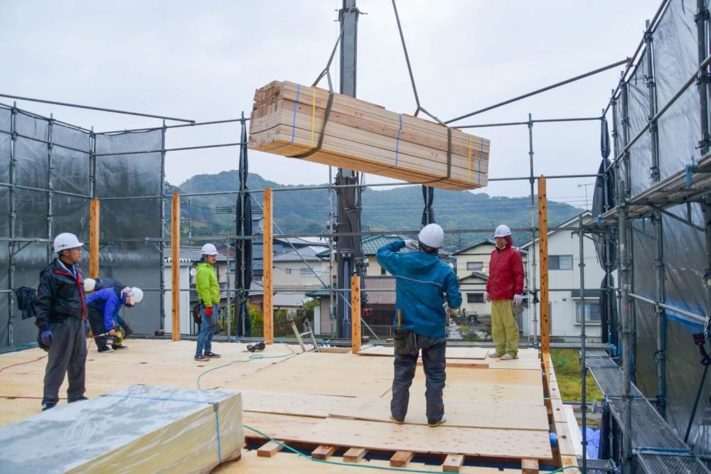 福岡県古賀市07　注文住宅建築現場リポート③　～上棟式～