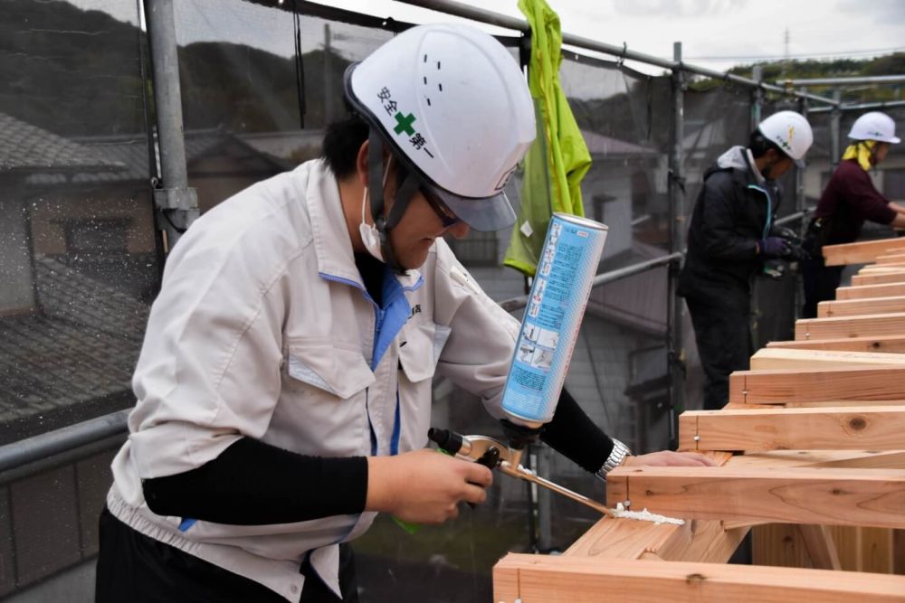 福岡県古賀市07　注文住宅建築現場リポート③　～上棟式～