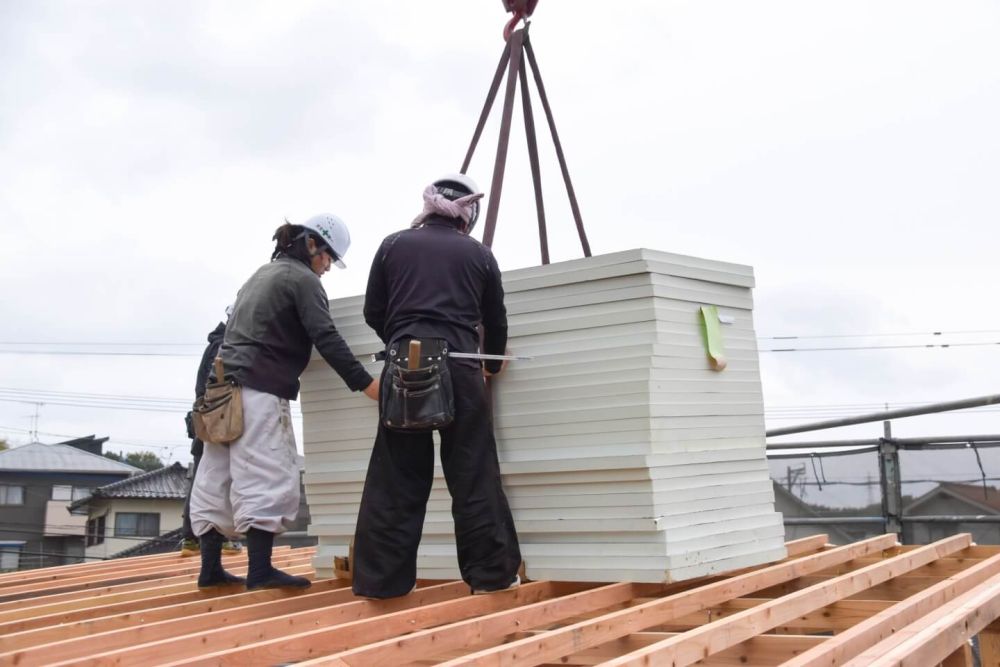 福岡県古賀市07　注文住宅建築現場リポート③　～上棟式～