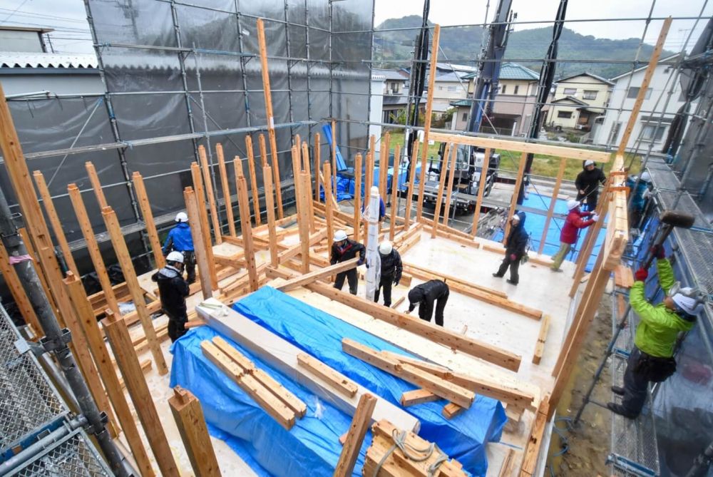 福岡県古賀市07　注文住宅建築現場リポート③　～上棟式～