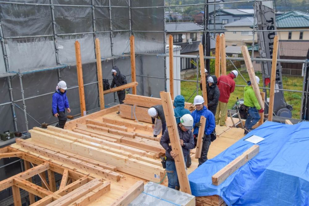 福岡県古賀市07　注文住宅建築現場リポート③　～上棟式～