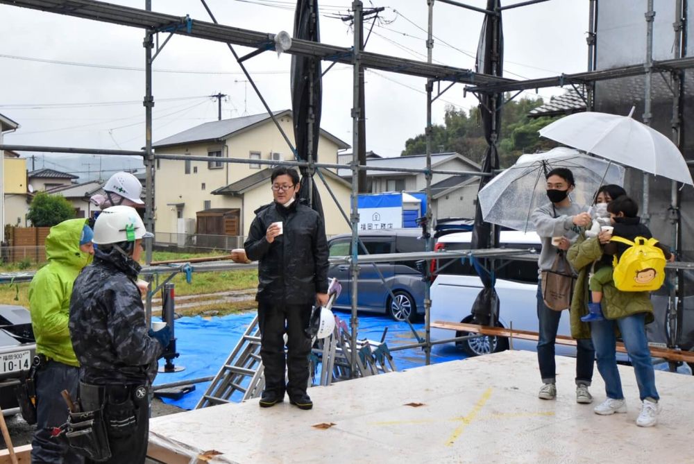 福岡県古賀市07　注文住宅建築現場リポート③　～上棟式～