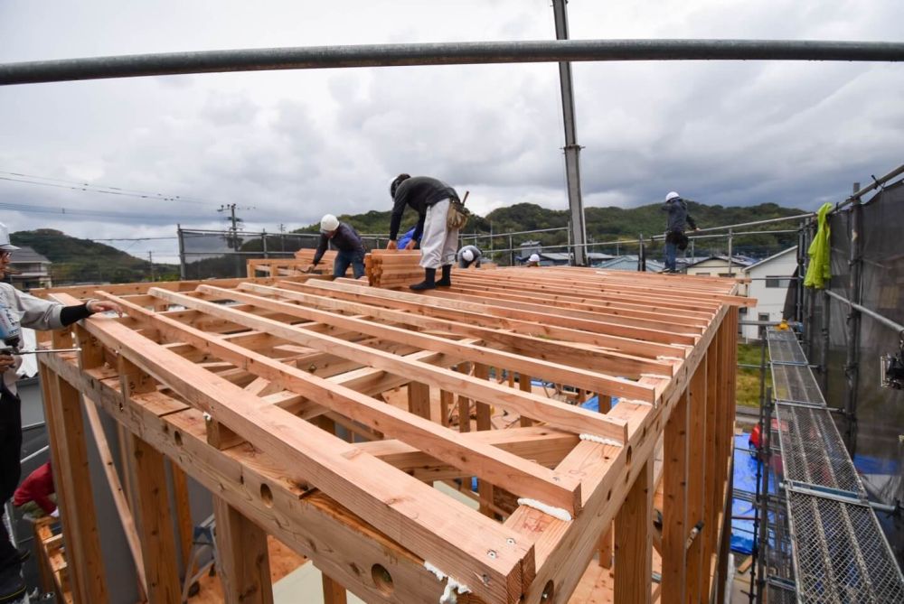 福岡県古賀市07　注文住宅建築現場リポート③　～上棟式～