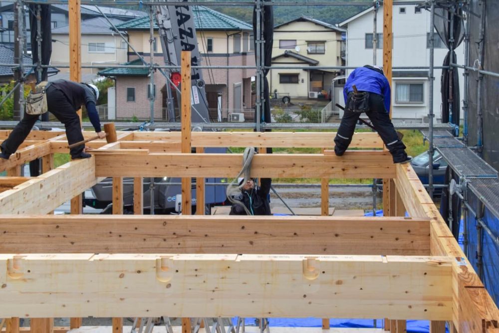 福岡県古賀市07　注文住宅建築現場リポート③　～上棟式～