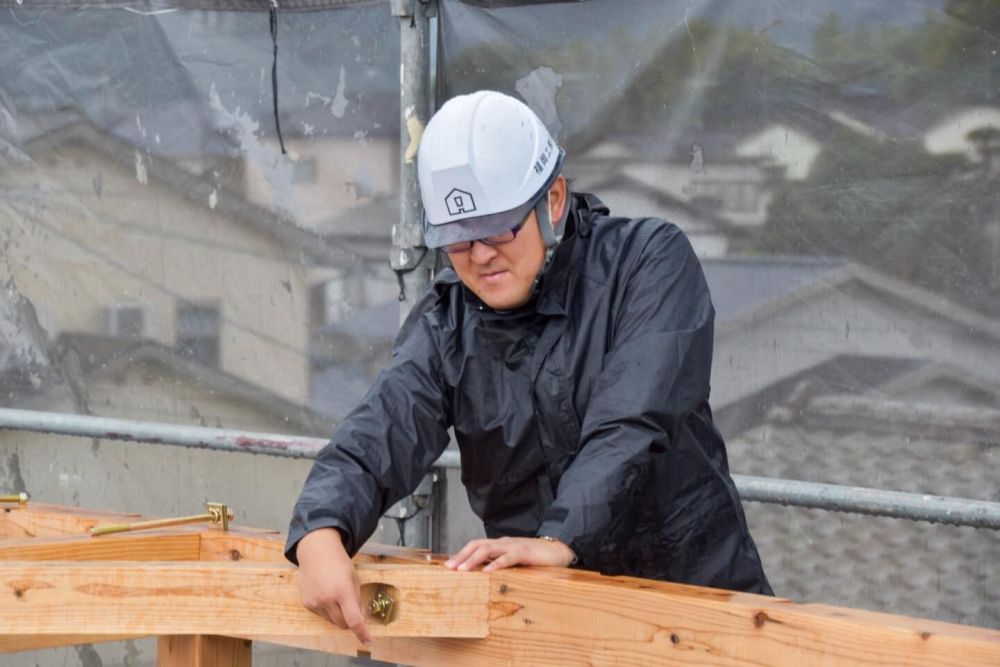 福岡県古賀市07　注文住宅建築現場リポート③　～上棟式～