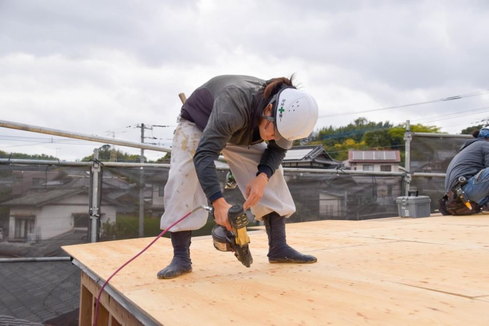 福岡県古賀市07　注文住宅建築現場リポート③　～上棟式～