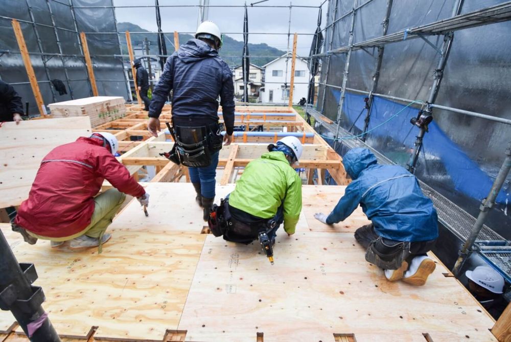 福岡県古賀市07　注文住宅建築現場リポート③　～上棟式～