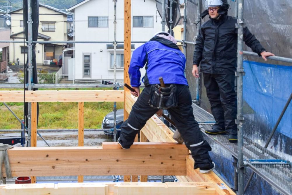 福岡県古賀市07　注文住宅建築現場リポート③　～上棟式～