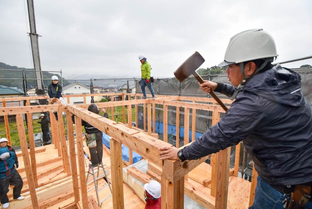 福岡県古賀市07　注文住宅建築現場リポート③　～上棟式～