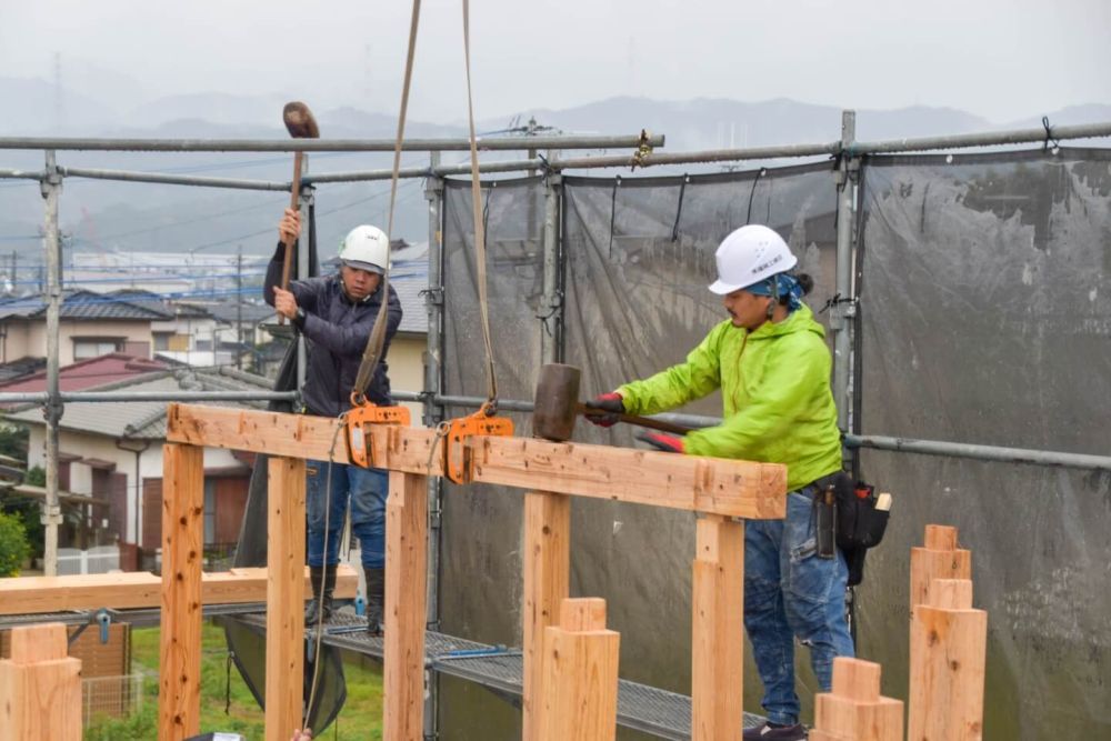 福岡県古賀市07　注文住宅建築現場リポート③　～上棟式～