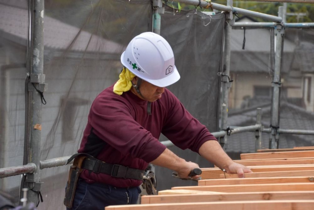 福岡県古賀市07　注文住宅建築現場リポート③　～上棟式～