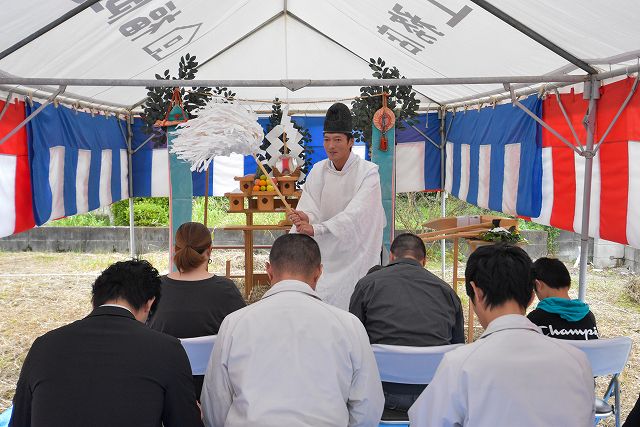 福岡県那珂川市05　注文住宅建築現場リポート①　～地鎮祭～