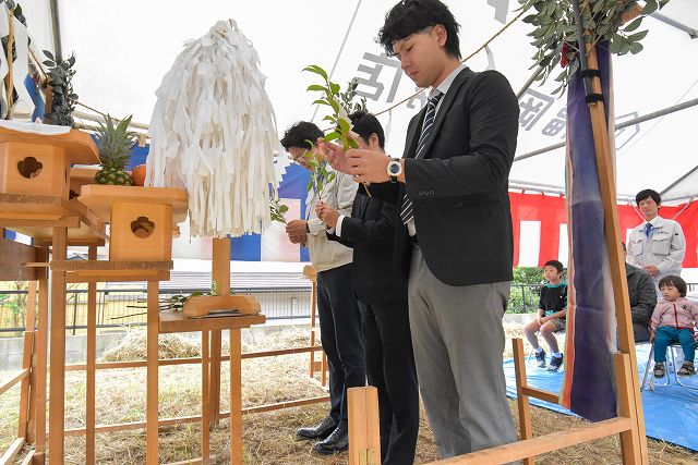 福岡県那珂川市05　注文住宅建築現場リポート①　～地鎮祭～