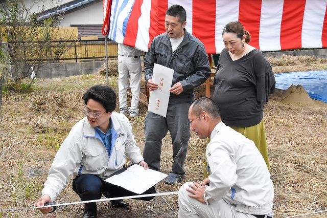 福岡県那珂川市05　注文住宅建築現場リポート①　～地鎮祭～