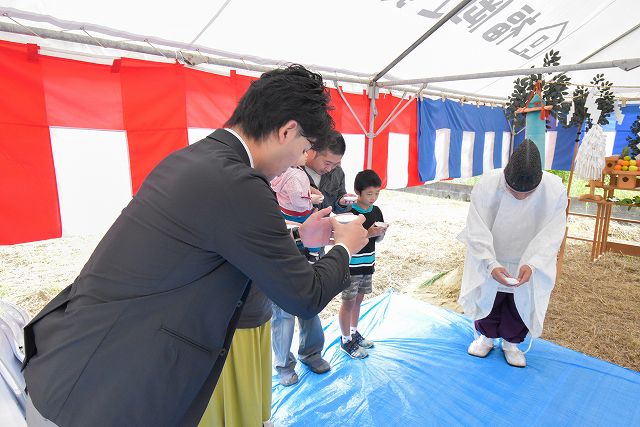 福岡県那珂川市05　注文住宅建築現場リポート①　～地鎮祭～