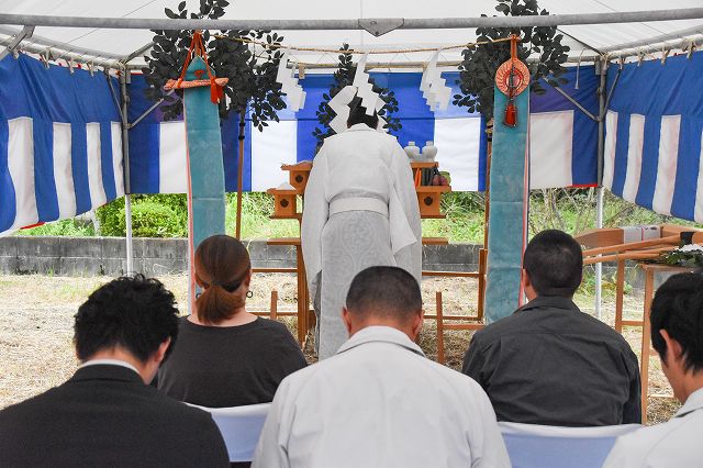 福岡県那珂川市05　注文住宅建築現場リポート①　～地鎮祭～