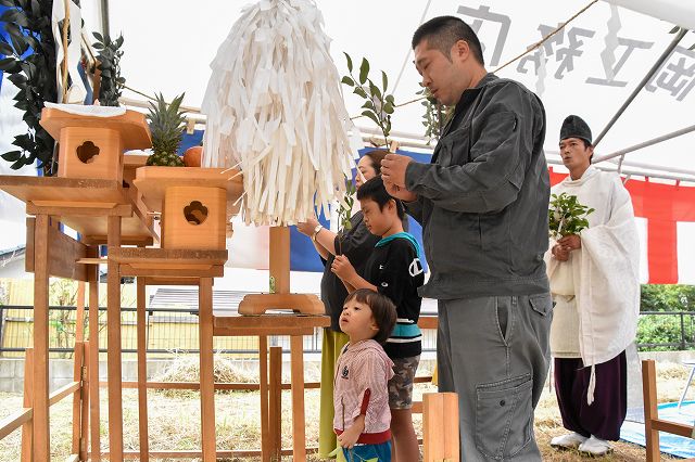 福岡県那珂川市05　注文住宅建築現場リポート①　～地鎮祭～