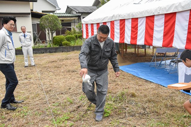 福岡県那珂川市05　注文住宅建築現場リポート①　～地鎮祭～