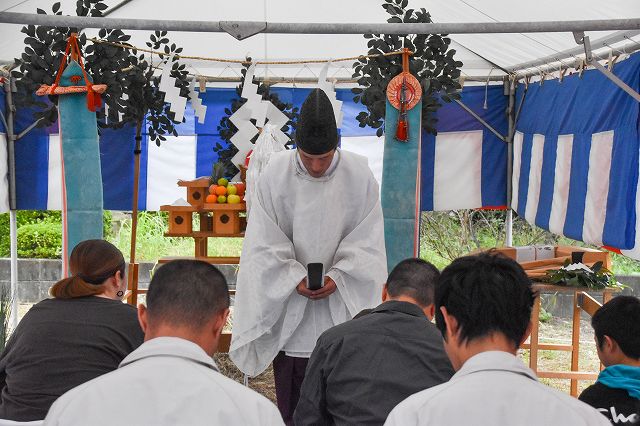 福岡県那珂川市05　注文住宅建築現場リポート①　～地鎮祭～