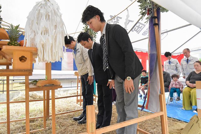 福岡県那珂川市05　注文住宅建築現場リポート①　～地鎮祭～