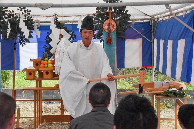 福岡県那珂川市05　注文住宅建築現場リポート①　～地鎮祭～