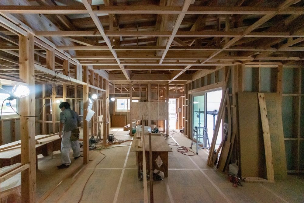 「糟屋郡志免町04」注文住宅現場リポート④【木工事】【軒天】
