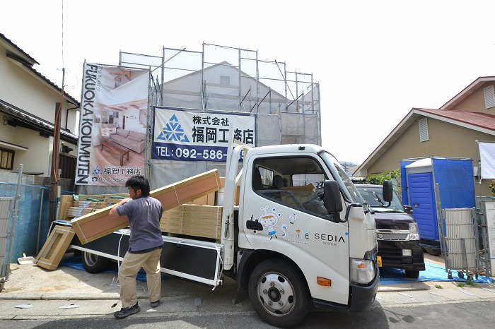 福岡市南区皿山02　注文住宅建築現場リポート⑥