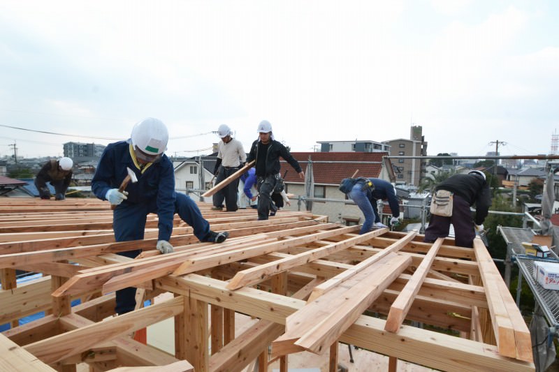 福岡県久留米市西町01　注文住宅建築現場リポート⑤　～上棟式～