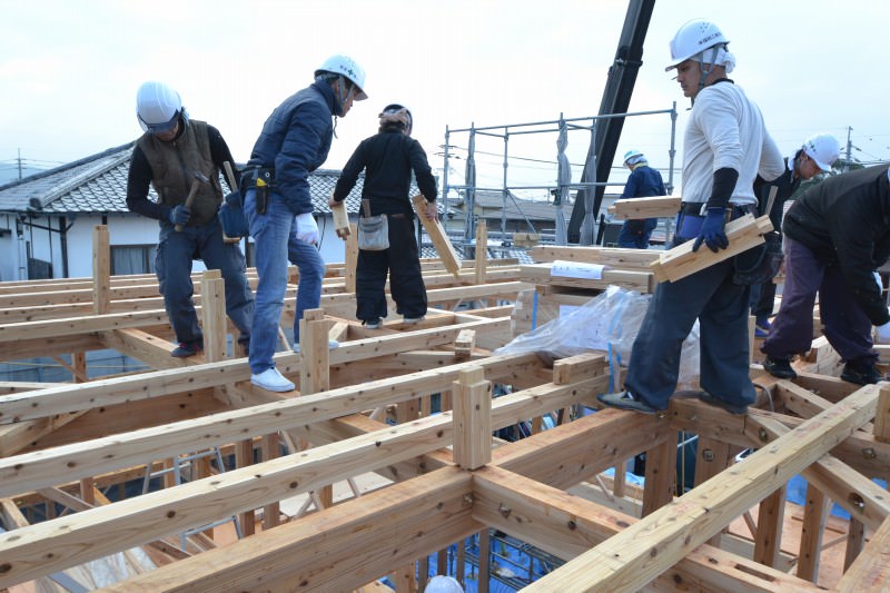 福岡県久留米市西町01　注文住宅建築現場リポート⑤　～上棟式～