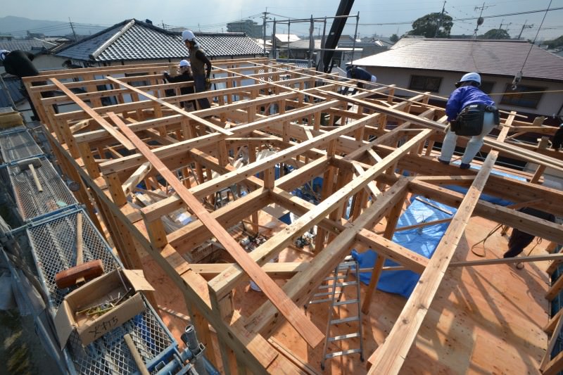 「久留米市西町01」注文住宅現場リポート⑤【上棟式】