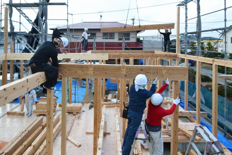 「久留米市西町01」注文住宅現場リポート⑤【上棟式】