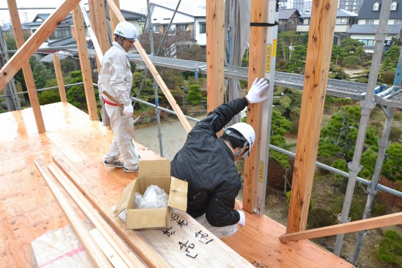 福岡県久留米市西町01　注文住宅建築現場リポート⑤　～上棟式～