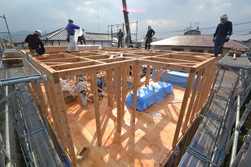 「久留米市西町01」注文住宅現場リポート⑤【上棟式】