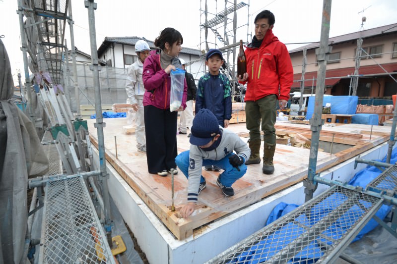 福岡県久留米市西町01　注文住宅建築現場リポート⑤　～上棟式～