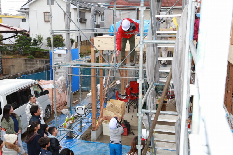 福岡県久留米市西町01　注文住宅建築現場リポート⑤　～上棟式～