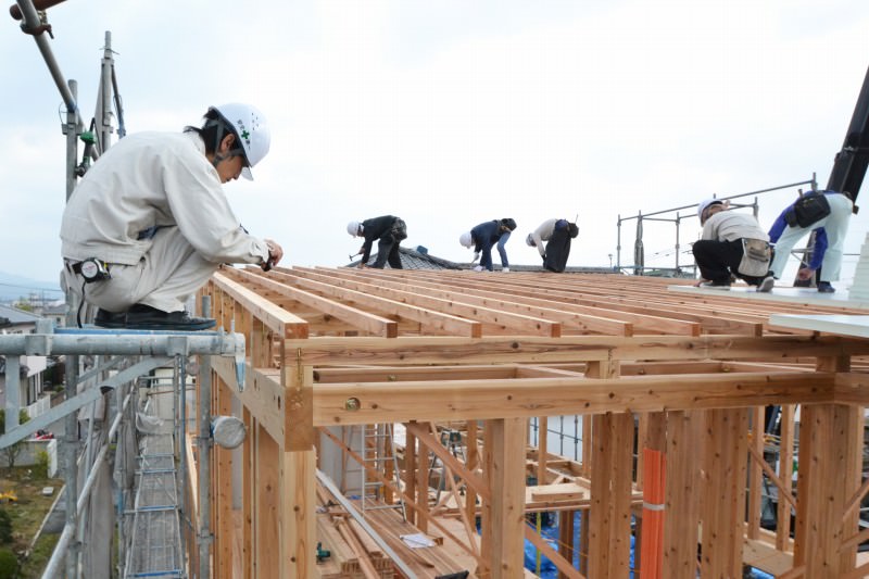 福岡県久留米市西町01　注文住宅建築現場リポート⑤　～上棟式～