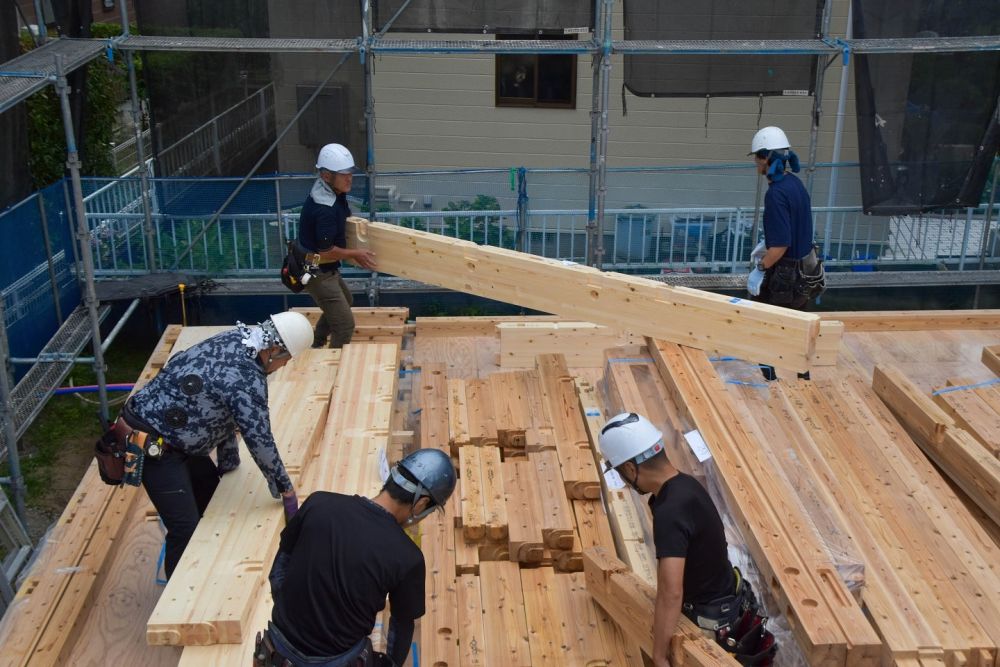 「福岡市早良区東入部01」注文住宅現場リポート④【上棟式】