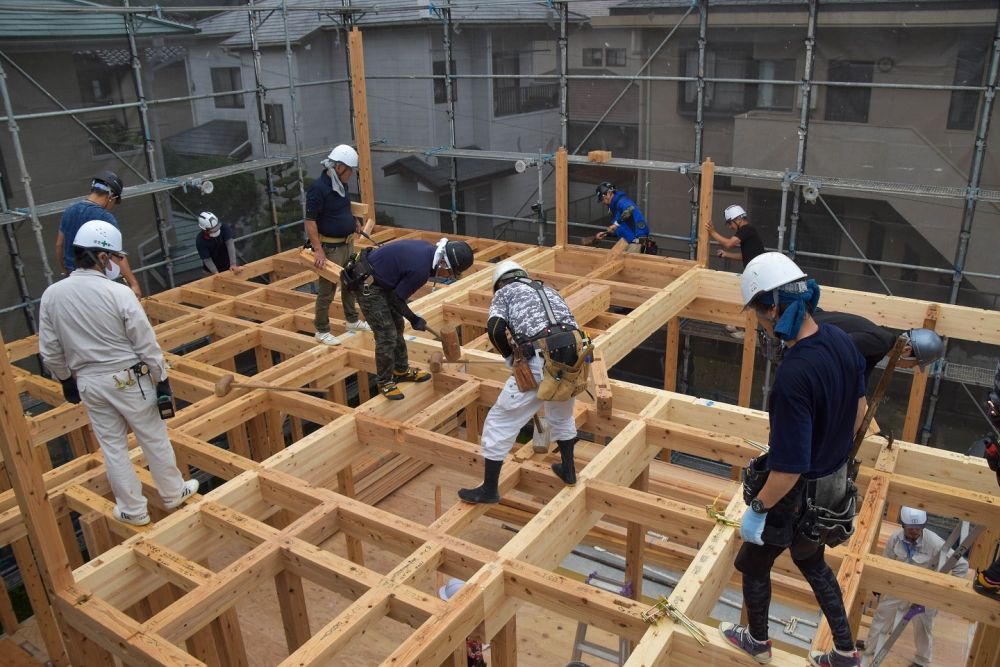 福岡市早良区東入部01　注文住宅建築現場リポート④　～上棟式～