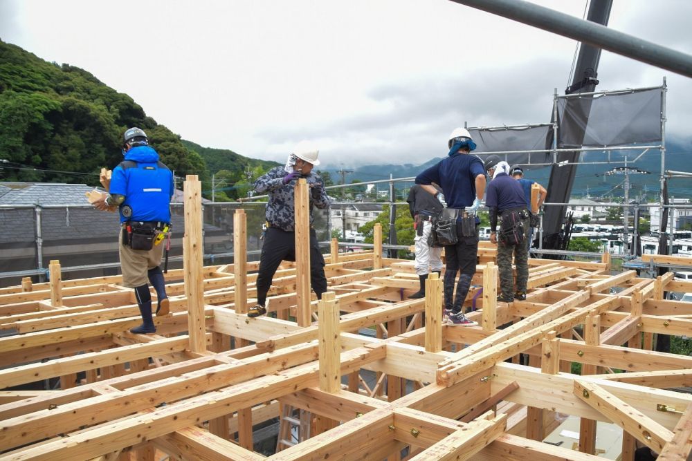 「福岡市早良区東入部01」注文住宅現場リポート④【上棟式】