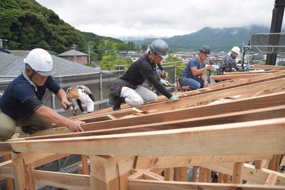 福岡市早良区東入部01　注文住宅建築現場リポート④　～上棟式～